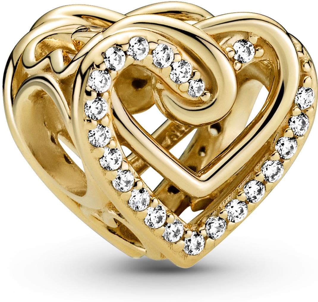 Pandora Funkelnde Verschlungene Herzen Charm 769270C01 Pendant