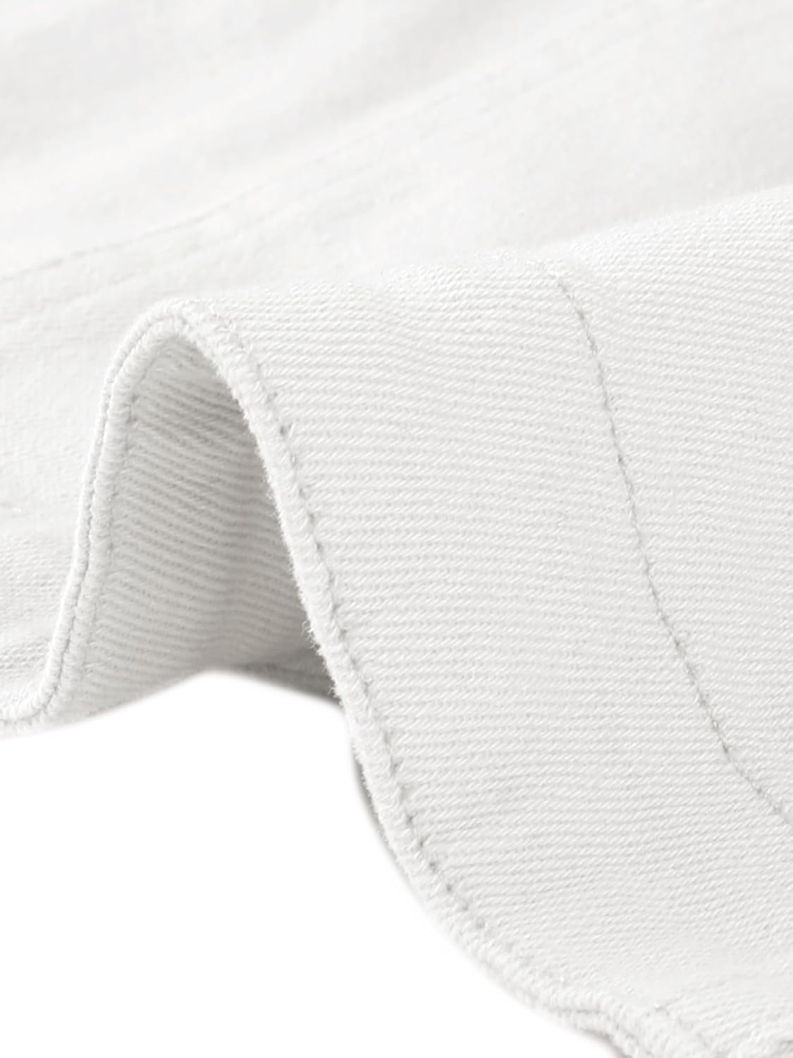 Allegra K Casual Denim Jacket for Women's Turndown Collar Short Sleeves Crop Jean Jackets - Image 5