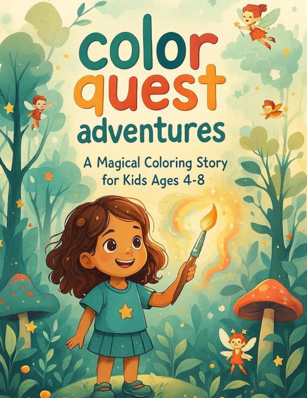 Color Quest Adventures: Join Lily and her magic paintbrush on a colorful adventure through magical worlds! A fun story and coloring book that inspires creativity, courage, and imagination.