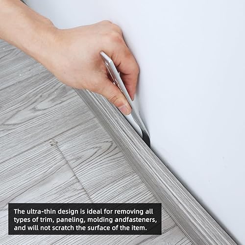 Miniatura 6 de TYRWEEY 4140 Herramienta de palanca, herramienta de extracción de molduras de palanca, herramienta de palanca, barra de palanca de bolsillo, kit de