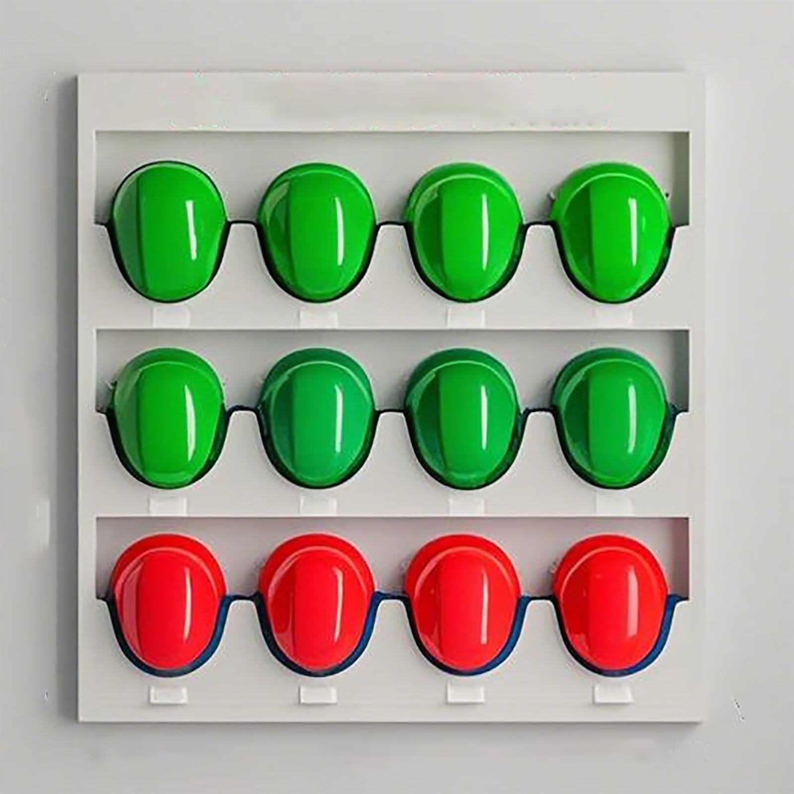 Soporte de Pared para Cascos, Organizador con Tiras Protectoras de Goma, Ideal para Obras de construcción, talleres, fábricas y garajes