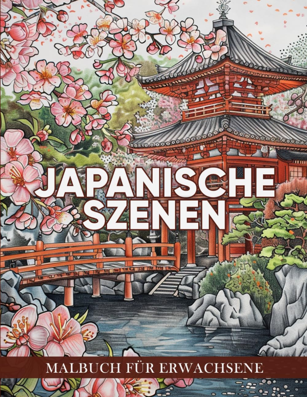 Malbuch '50 Szenen Aus Dem Alten Japan' – Anti-Stress Ausmalen Für Erwachsene Mit Historischen Motiven
