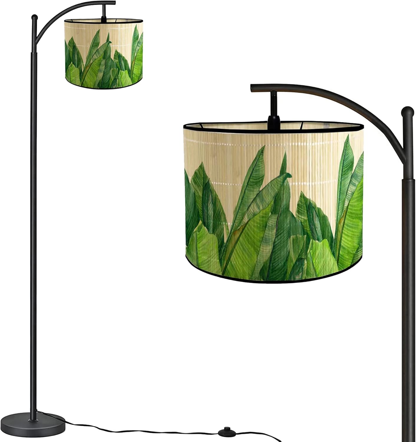 DANGGEOI Green Plant Floor Lamp for Living Room, Tropical Style ...