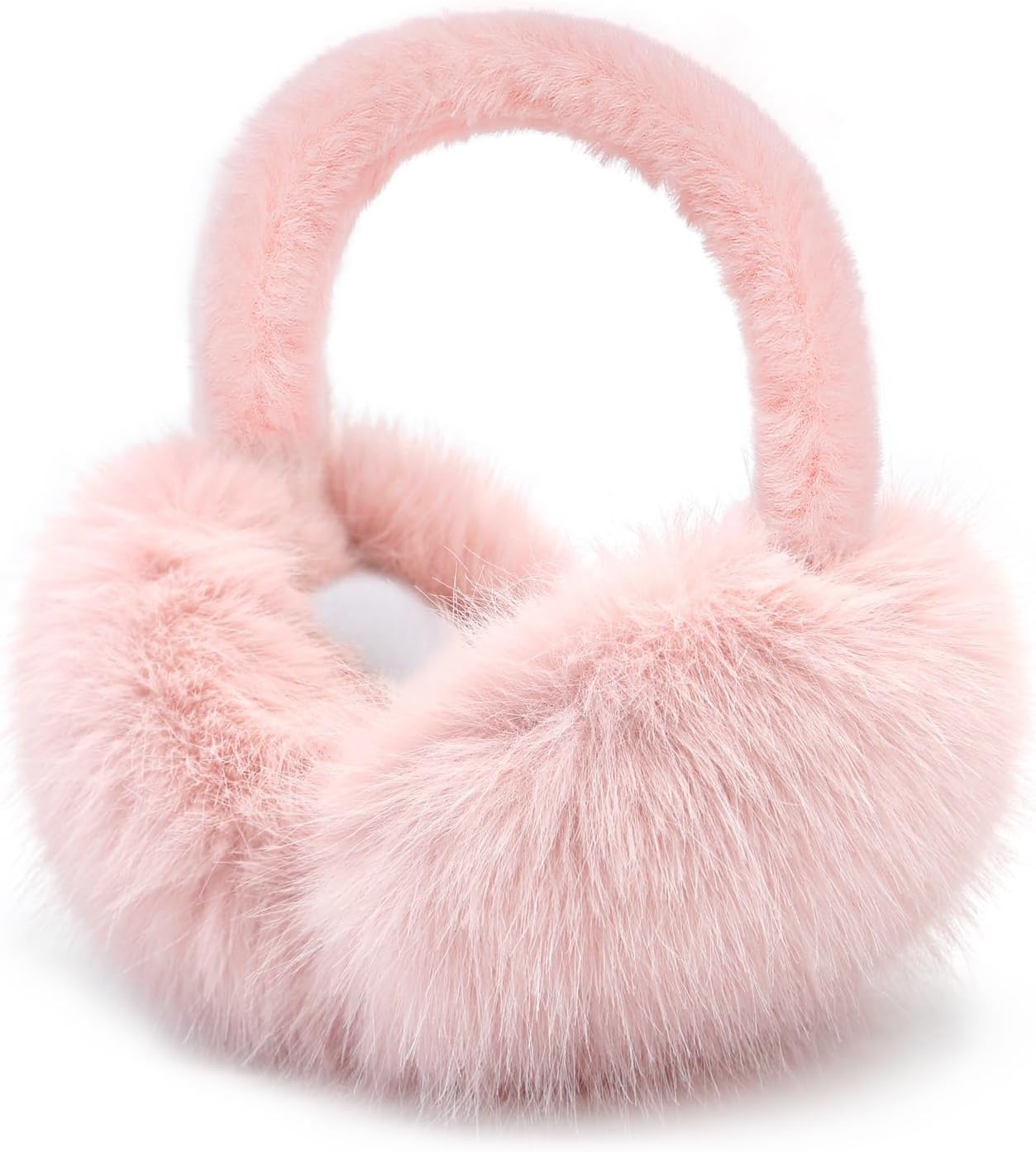 Women Winter Ear Muffs M/L Big Cover Fluffy Faux Fur Earmuffs Women Men Foldable Ear Warmer Soft Ear Covers