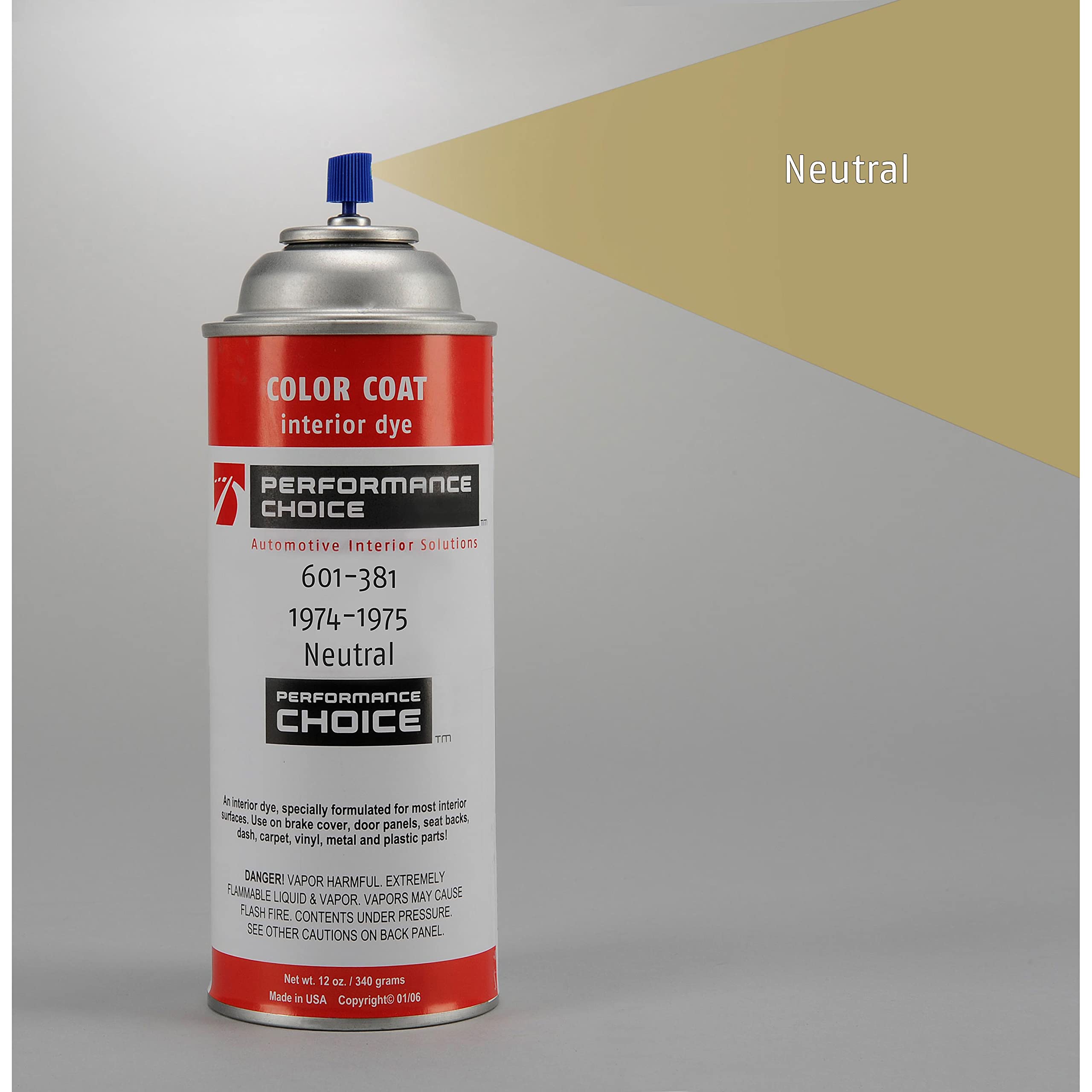 Mid America Motorworks 1974-1975 Corvette C3 Neutral Color Coat Interior Refinish 12oz Aerosol