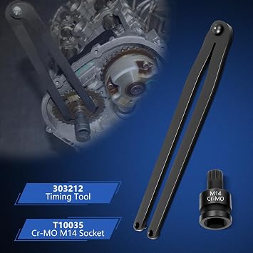 Engine Camshaft Locking Timing Tool Kit, Compatible with VW Audi 2.0 2.4 2.5 2.8 3.0T 3.2 4.2 5.0 5.2, Touareg Q7 Porsche 3.0T, A4 A6 A6L A8 Q5 Q7 R8, Replace OEM T40133 T40070 T40058 T10172