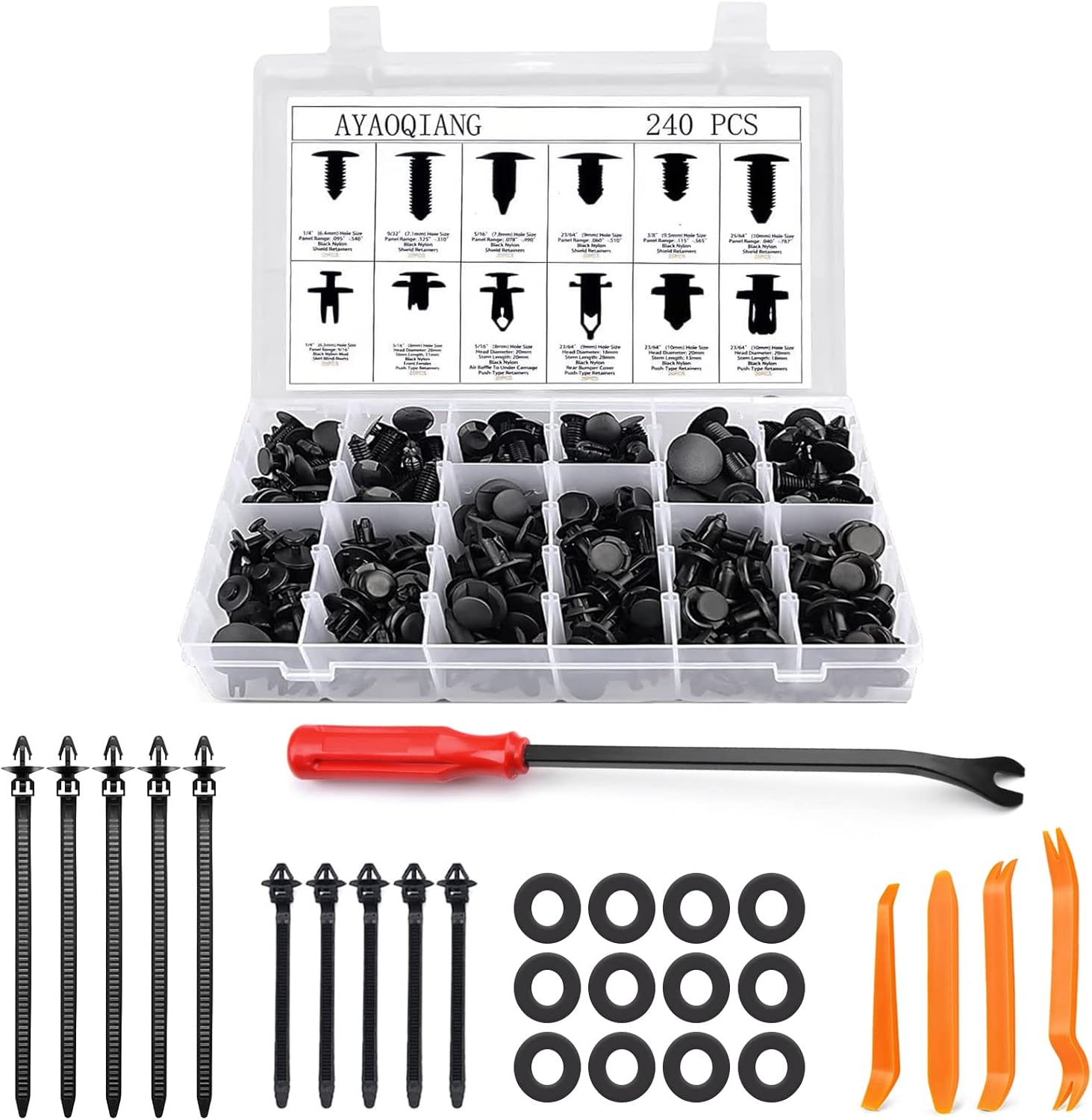 450 Teile Auto Clips Set - Türverkleidung Klammern Mit Entriegelungswerkzeug