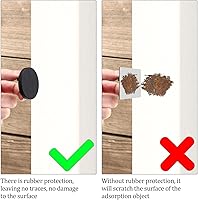 Vista 5 de Yookeer Base de montaje con cremallera magnética, clips de cable magnéticos negros, soporte de alambre multiusos, base de gestión de bridas