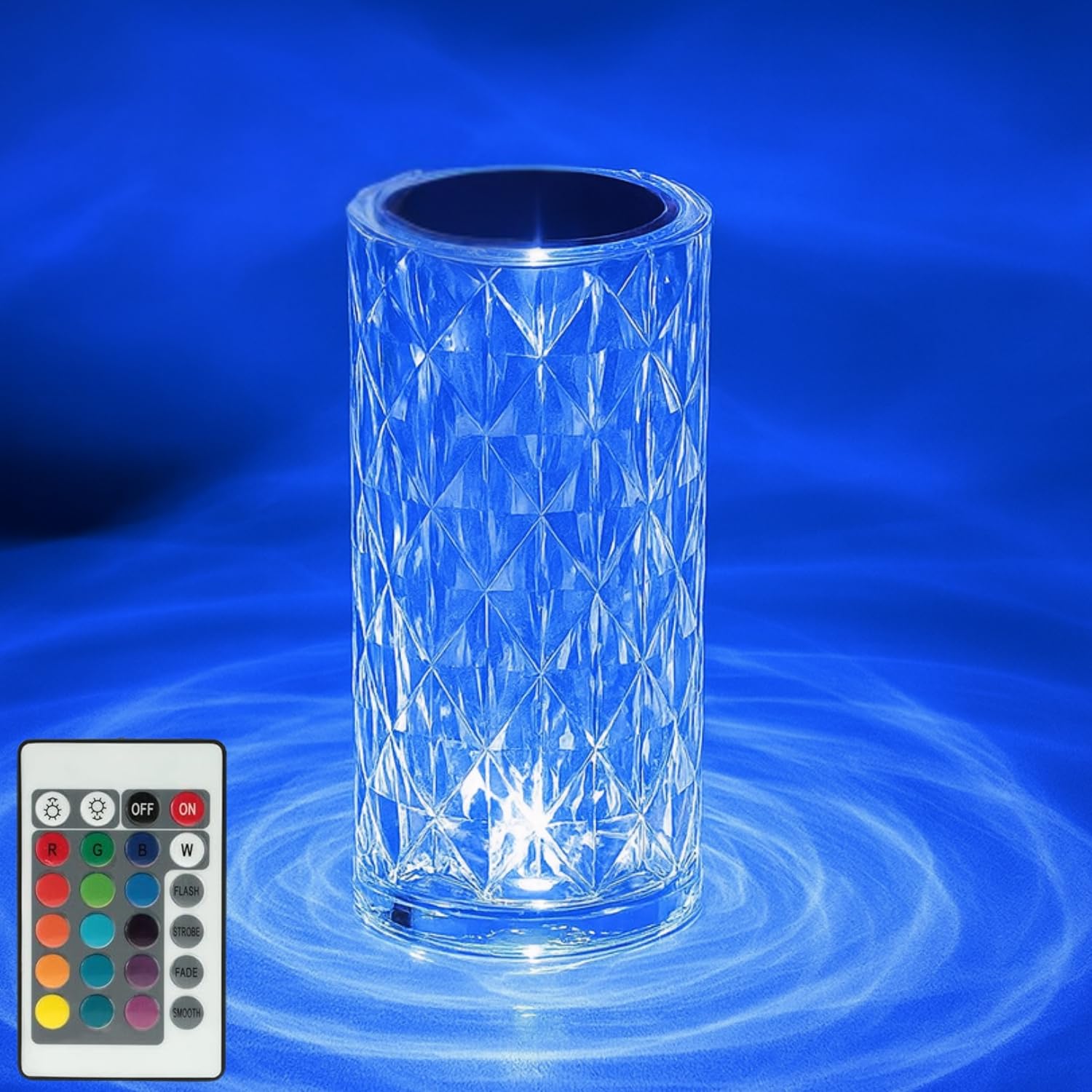 Toy Imagine Crystal Diamond LED Table Lamp – 16 Color Changing Touch Night Light with Remote, USB Rechargeable Lamp for Bedroom, Living Room, Party & Dinner Décor | Ideal for Diwali, Birthdays & Gifts-image-47