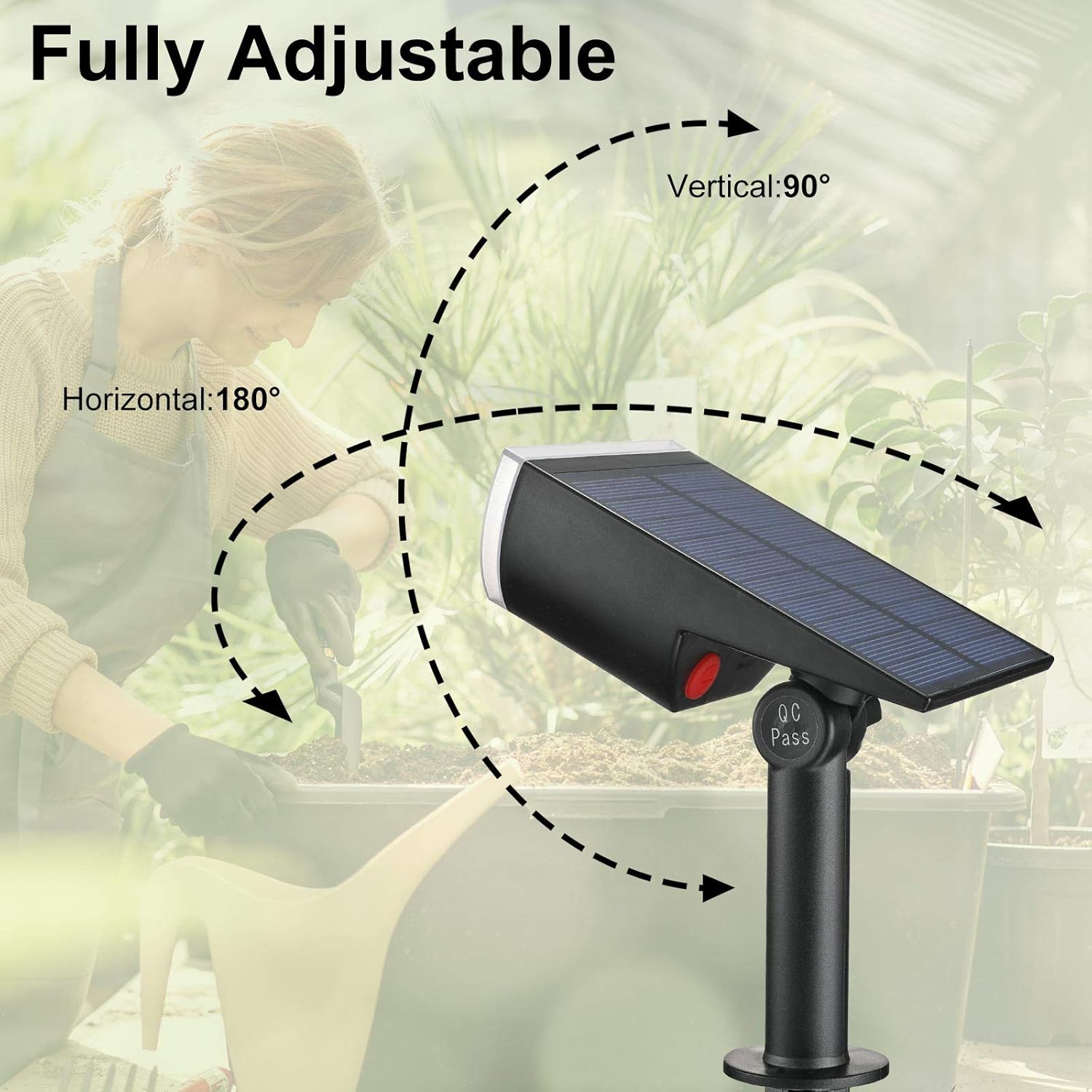 Solar Spot Lights Outdoor, Consciot 12 LEDs IP67 Waterproof Dusk-to-Dawn Solar Landscape Spotlights, Auto On/Off, 2-in-1 Adjustable Solar Powered Wall Lights for Garden Yard, 6 Pack (3000K Warm White) : Everything Else