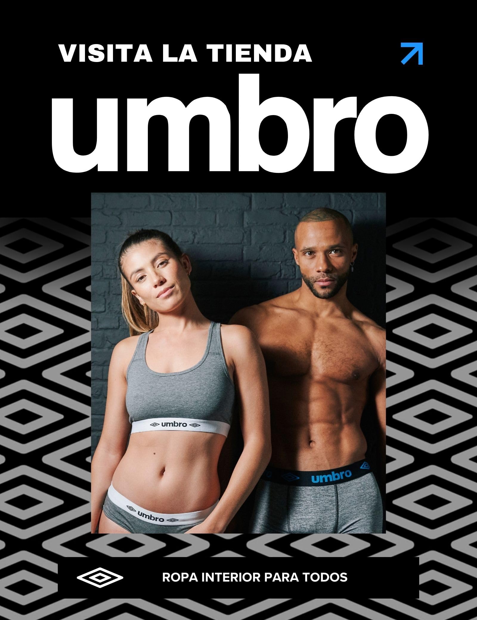 Umbro Calzoncillos Hombre Boxer 100% Algodón, Ropa Interior Hombre, Sostenible, Natural (Lote de 5)