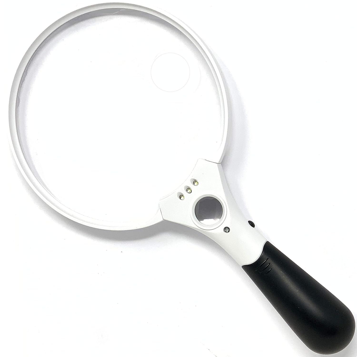 XL Lighted Magnifying Glass with 2X Magnifier for Reading and 10x 4X