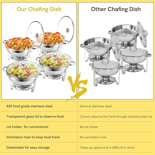 Miniatura 8 de BriSunshine Plato para rozar 5QT (4 paquetes)