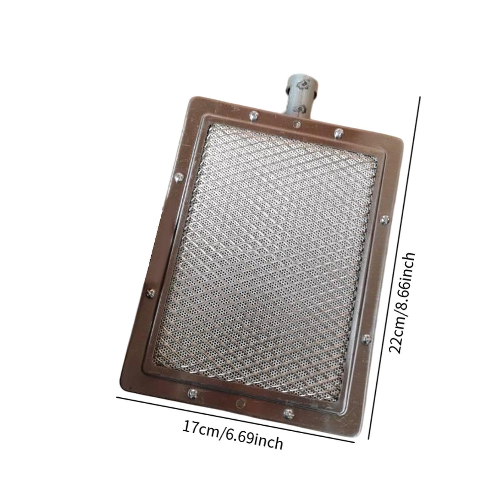 Quemador Infrarrojo de Gas para Barbacoa, Quemador de Calefacción, Accesorios Metálicos Searbrenner, Quemador de Gas para Cocinar en Viajes de Camping, 22cmx17cm