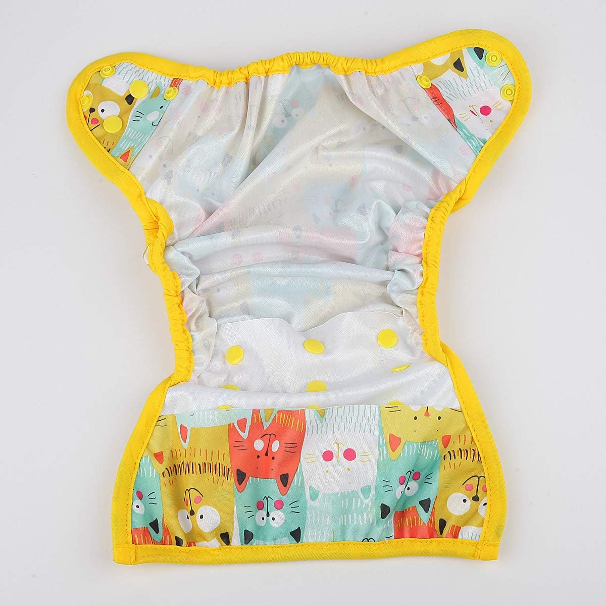 One Size Cloth Diaper Cover Snap with Double Gusset (Rose) : Baby