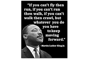 Inspirational Martin Luther King Jr Poster: Motivational Wall Art & Positive Affirmations Home Decor