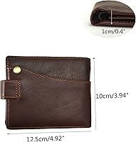 Vista 77 de Hombres Cool Eagle Wolf Caballo Totem Cuero Vaca Vertical Cartera Cremallera Multi-tarjeta Titular, Tótem de caballo, Minimalista