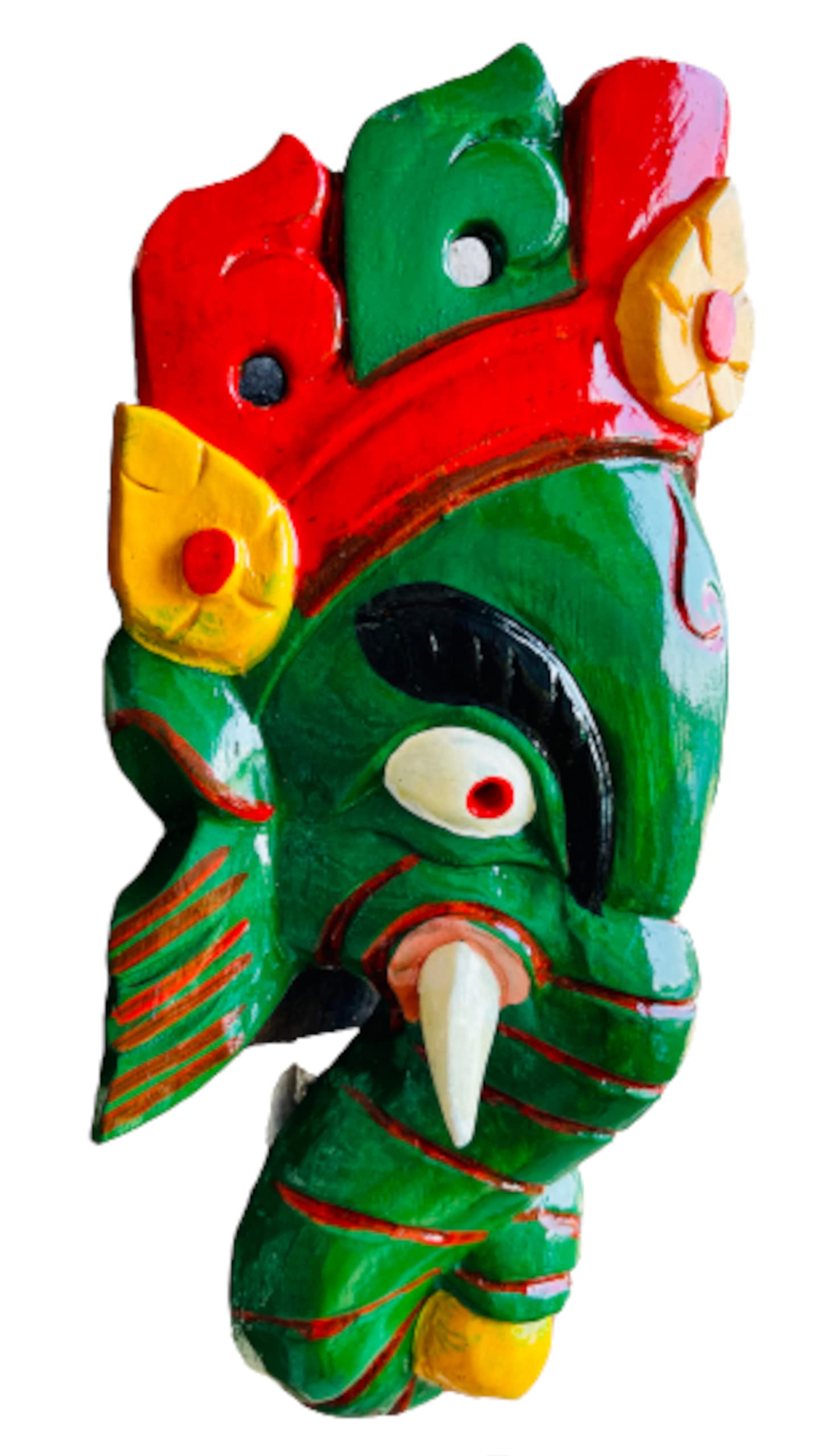 Amazon.co.jp: QT S ガネーシャ アンティーク ハンドメイド 木製