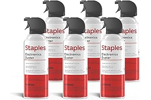 Staples Electronics Air Can Duster - 6-Pack of 10oz Cans: A Pristine...