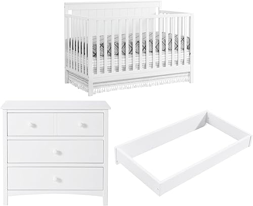 Vista 36 de Oxford Baby Lazio Cuna convertible 4 en 1, gris paloma, certificado GreenGuard Gold Gris (Dove Gray)