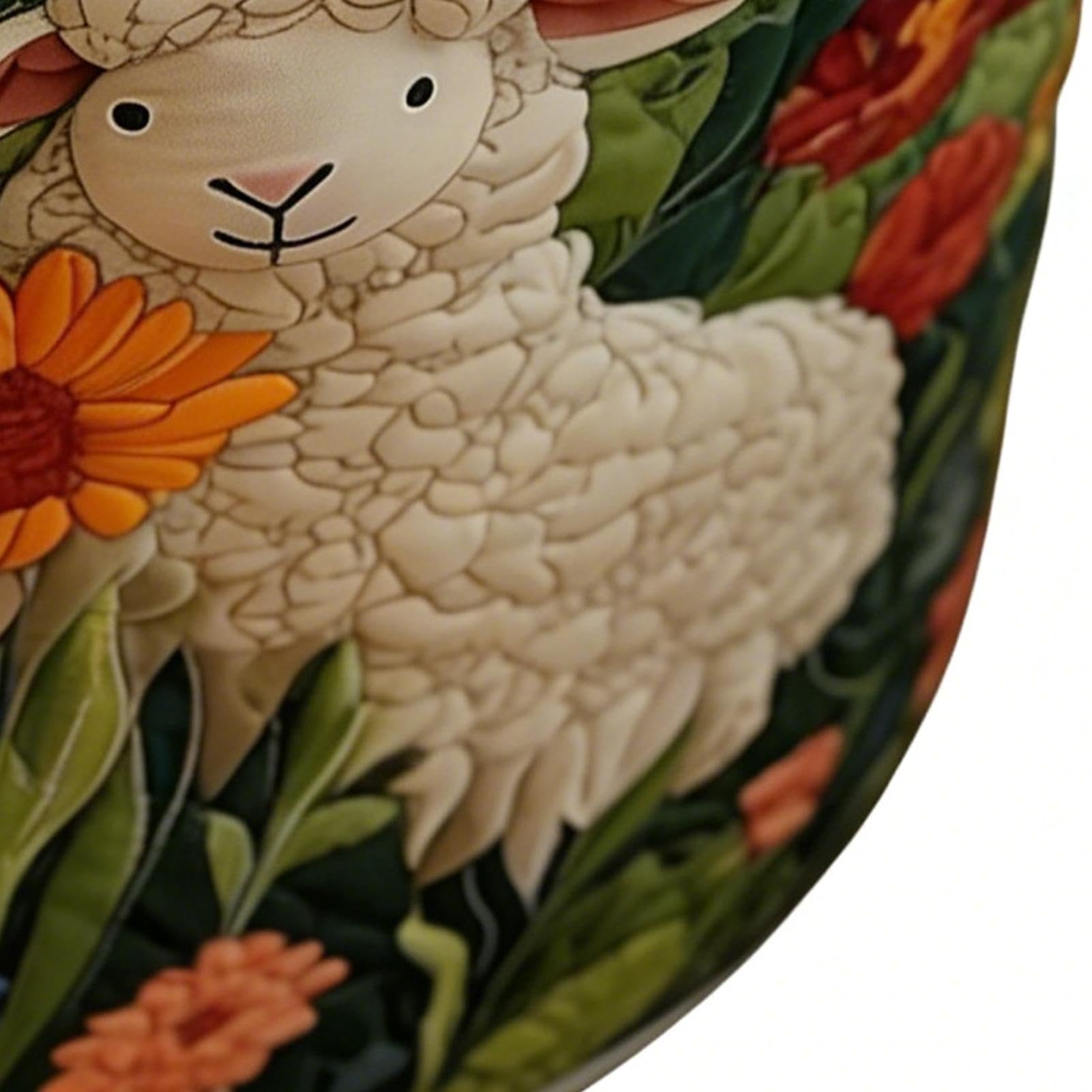 Gesteppter Wäschekorb, Baumwolle, Polyester, 71 x 50 cm, Boho-Stil | faltbarer Stoff-Aufbewahrungskorb mit Griffen, weicher schmutziger Kleidung, Organizer, Kinderzimmer, Schlafzimmer, Badezimme