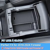 Vista 2 de JKCOVER Upgraded Design Center Console Organizer Tray Compatible with Subaru Forester 2024 2023 2022 2021 2020 2019 Interior Armrest Insert Storage