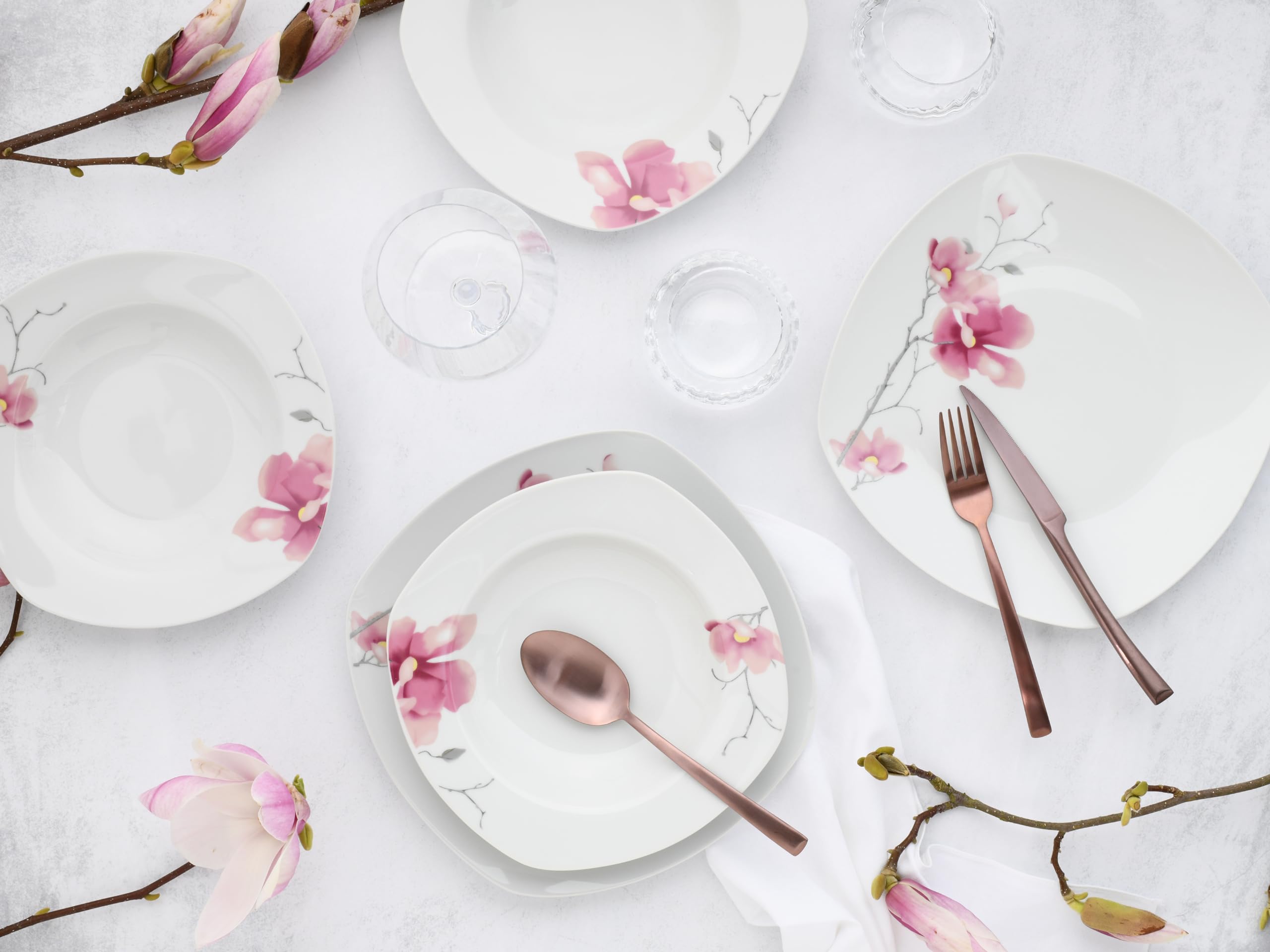 CreaTable 20194" seria Amelie Aiko porcelanowy zestaw zastawy stołowej, wielokolorowe
