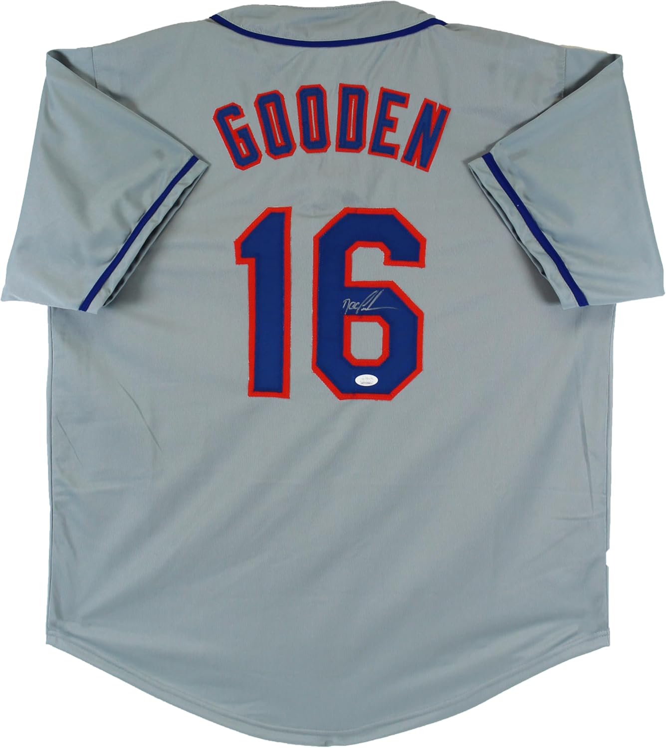 Mets Doc Gooden Authentic Signed Grey Pro Style Jersey Autographed JSA Witness