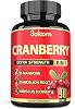Satoomi 6in1 Cranberry Pills for Women - 3-Month Supply - 6 Herbal Ingredients Extract - 90 Veggie Capsules