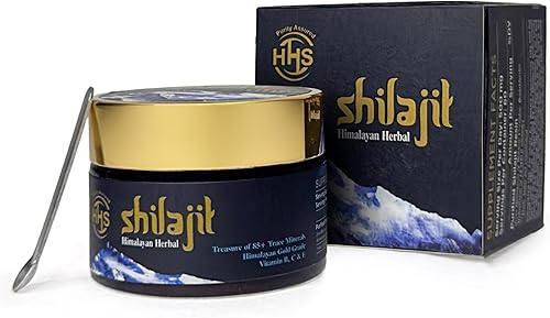 Resina Shilajit del Himalaya de alta calidad, probada en laboratorio para ácido fúlvico, zinc y complejo mineral, tarro de vidrio de 1.06 oz,