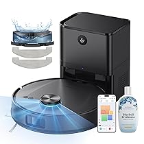 Ultenic T20 Pro Robot Aspirapolvere Lavapavimenti con Mappatura LDS, Tecnologia Laser Line Evoluta per Evitare Ostacoli, 8000Pa Antigroviglio per Peli, Controllo WiFi, Alexa, App, 6 Modalità, 180 Min