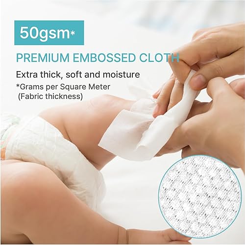 Miniatura 4 de BEBESUP - Toallitas ligeras #1 de Corea para bebés - Seguras incluso para pieles atópicas, hipoalergénicas, a base de agua, sin perfume ni alcohol,