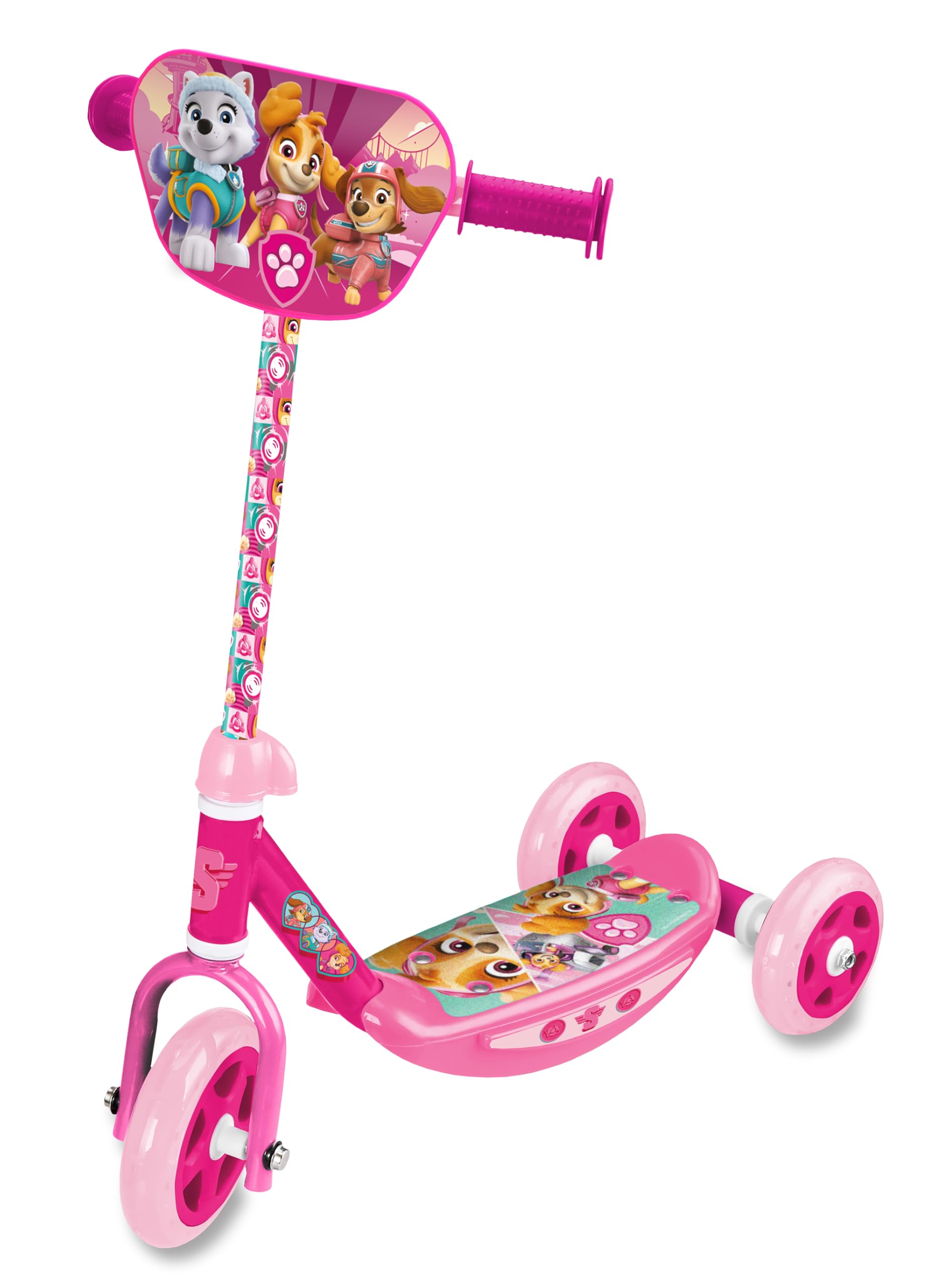 Paw Patrol 3 Wheel Children's Scooter. Non-slip base, ergonomic cuffs. Quality at the best price. According to CE regulations. +2 years