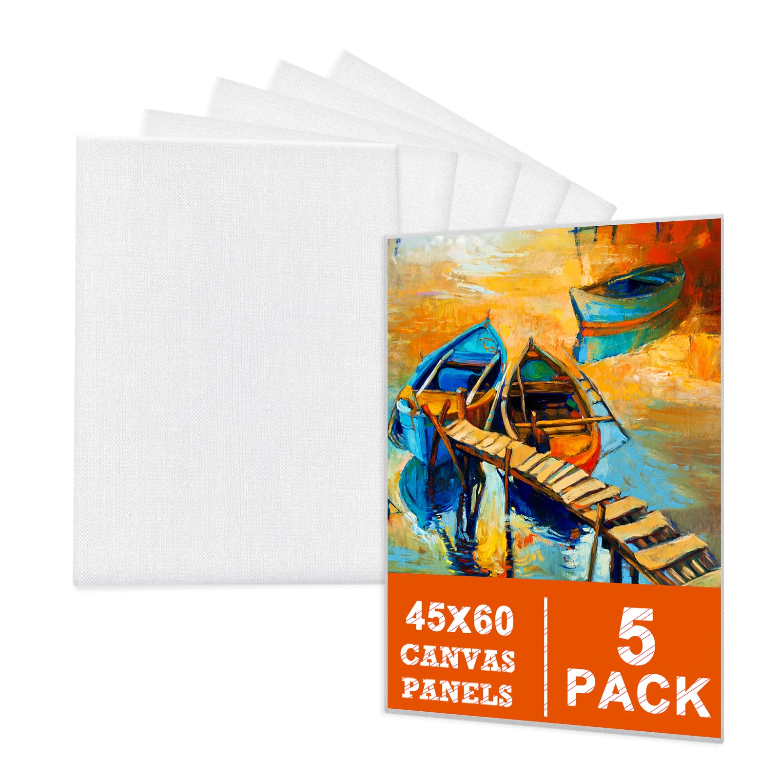 Set di tele, 6 tele in puro cotone 100% per pittura, set di tele per artisti bianche prestirate, scatola per pittura con telaio piccolo 15x15 cm 15x20 cm 20x30 cm per colori