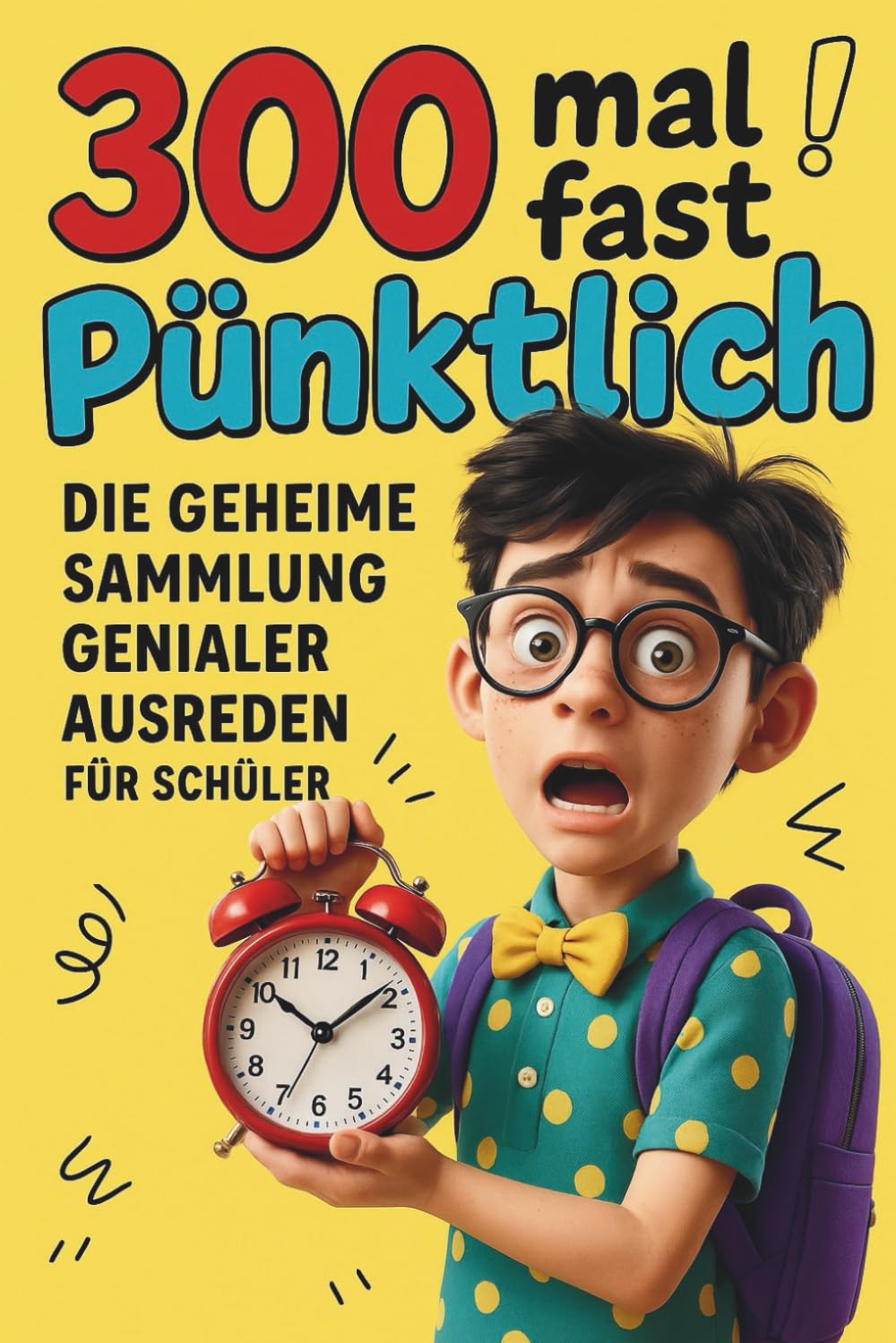 300 mal fast pünktlich: Die geheime Sammlung genialer Ausreden für Schüler. 300 lustige Geschichten über Schule Verspätungen und chaotische Morgen