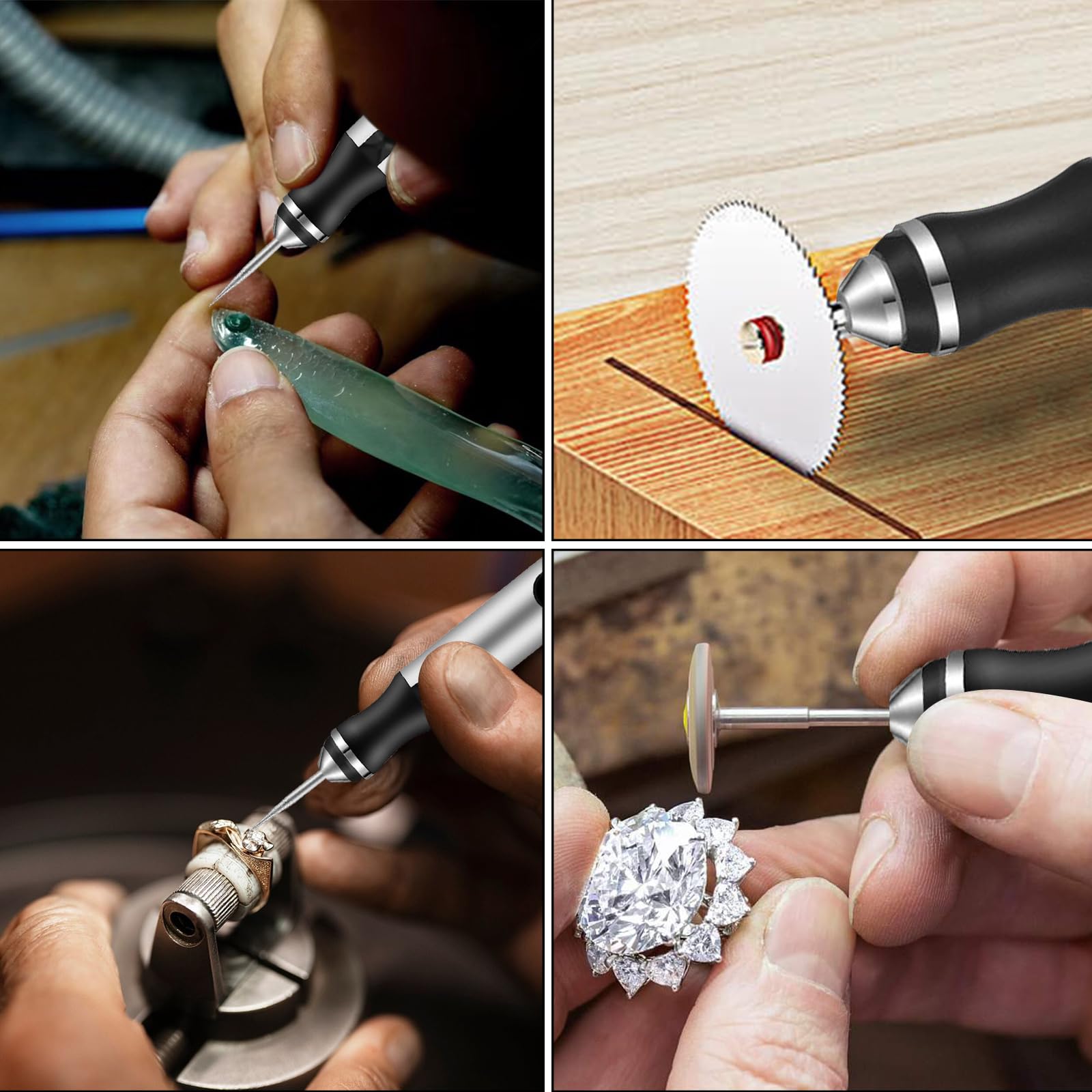 Mini Stylo Perceuse Électrique, Perceuse électrique à 3 vitesses | Rechargeable Avec 20 forets - pour Porte Clés, Pendentif, Cuir, Bois, Résine, Plastique, Fabrication de Bijoux