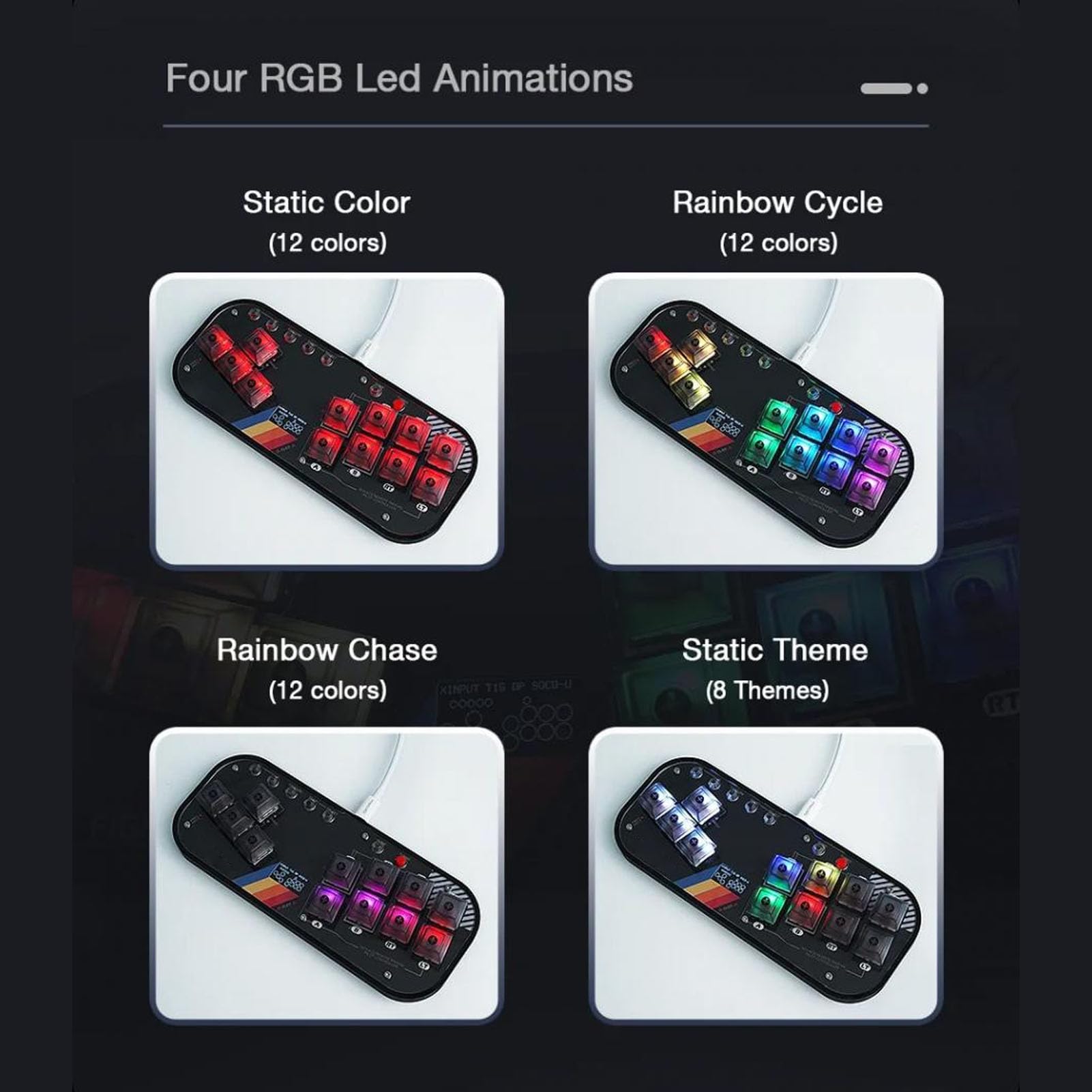 Fighting Box Keyboard for Hitbox Mini Controller, Features