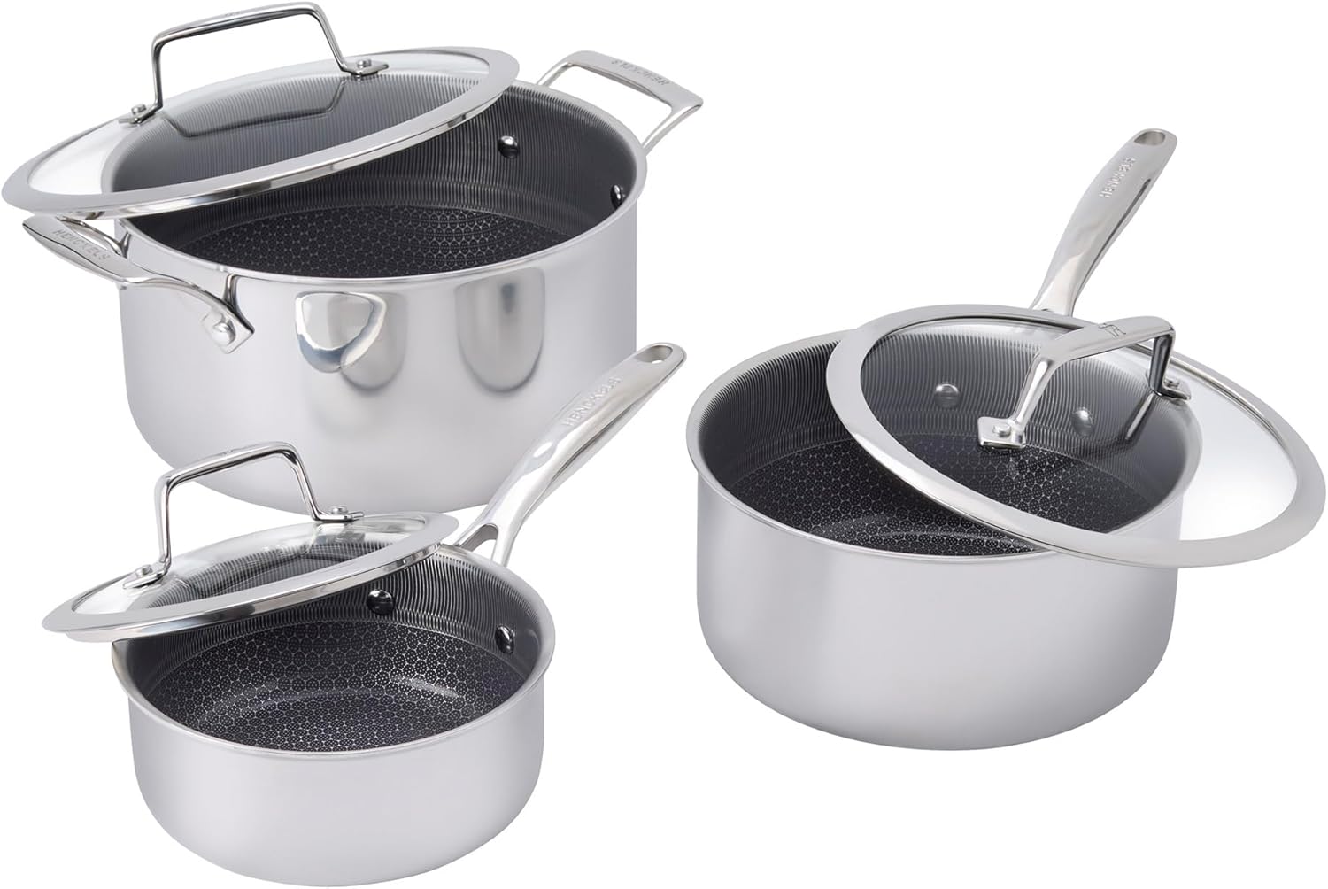 Henckels Paradigm Ceramic 6-pc Stainless Steel Dual Performance Pot Set