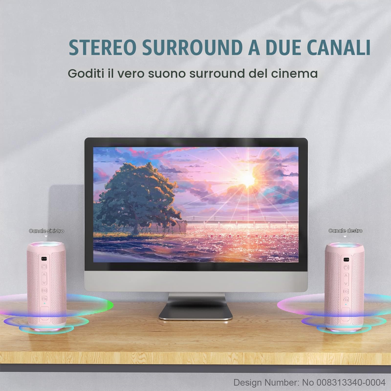 Ortizan Cassa Bluetooth Potente Portatile 24w, Speaker Wireless Bluetooth 5.3 con Impermeabile IPX7, Fino a 30 H di Autonomia, Suono Stereo e Bassi Potenti, Altoparlante con Luce LED