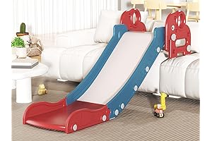 Cute Elephant Theme Kids Indoor Slide for Bed Couch Sofa