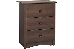 Prepac Sonoma Traditional Tall Nightstand: Embrace Ample Storage and Timeless Style for Your Bedside