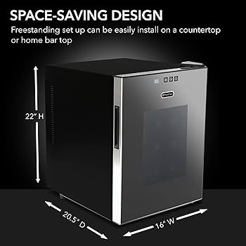 Amazon.co.jp: Whynter ワインセラー ボトル20本収納可能 ミラー