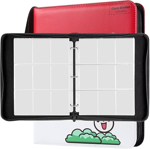 GEAoffice Carpeta de 9 bolsillos compatible con tarjetas intercambiables con capacidad para 900 tarjetas, colección de tarjetas de intercambio con