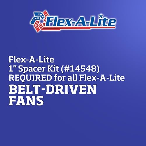Miniatura 8 de Kit separador de ventilador, acabado de molino de 1 pulgada de FLEX-A-LITE 14548.