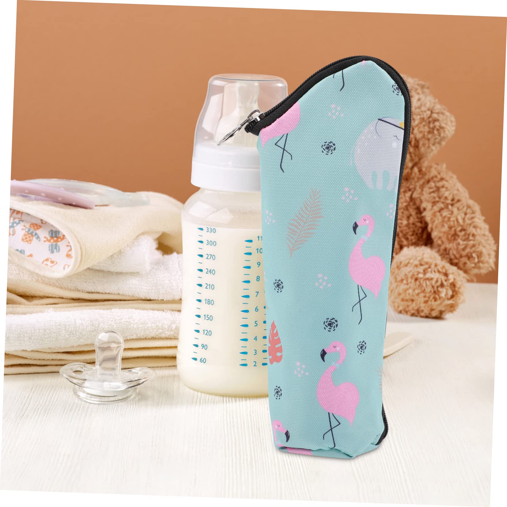 ibasenice 6piezas Bolsa Térmica para Biberones De Niño Niña De Aislamiento Pouch Insulado De Viaje para Mantener La Temperatura De Líquidos Paseos Carrito Flamenco