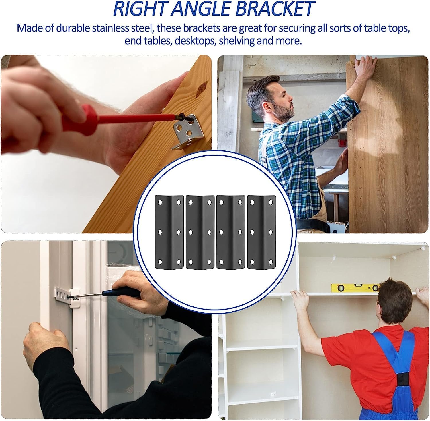 Angle Code, 8 pcs L Duty Metal Shaped Cabinet Chair for Fastener Joint Home Code Corner Table Braces Wood Brace(Size : 8x2.2cm)