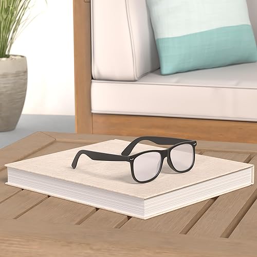 Miniatura 46 de FEIDUSUN Lentes de sol polarizados para hombre y mujer, lentes de sol retro negros para conducir, pescar, protección UV A01-negro mate/negro