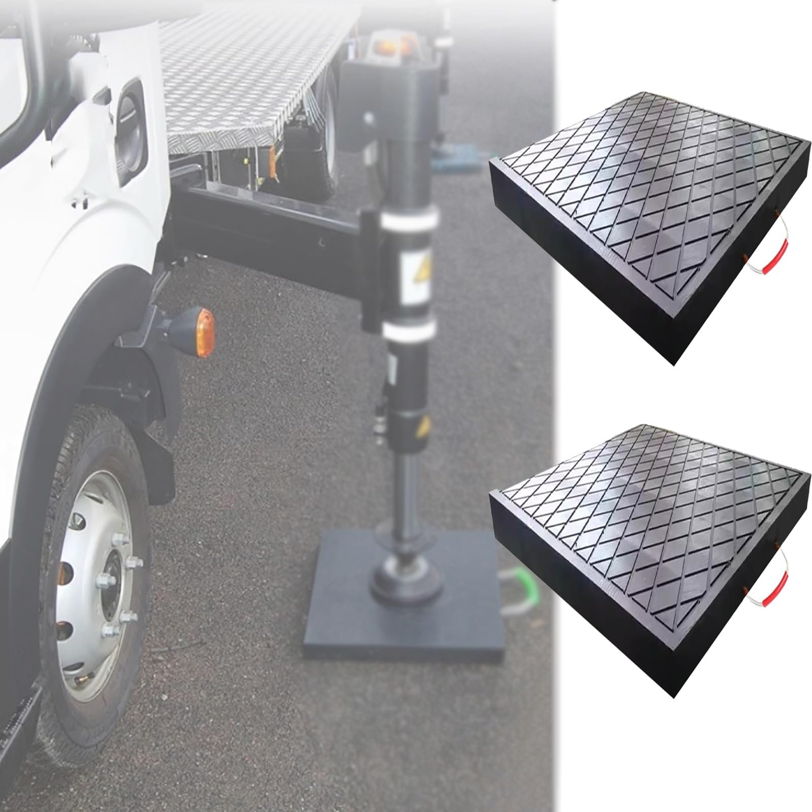 wagenheber auflage Stapelbare Wagenheber-Auflagen für Wagenheber, schwarze Nivellierblöcke für Wohnmobil-Wagenheber, Stabilisator-Wagenheberblöcke für Wohnwagen/Camper/große Wohnmobile/Caravans(50x50x