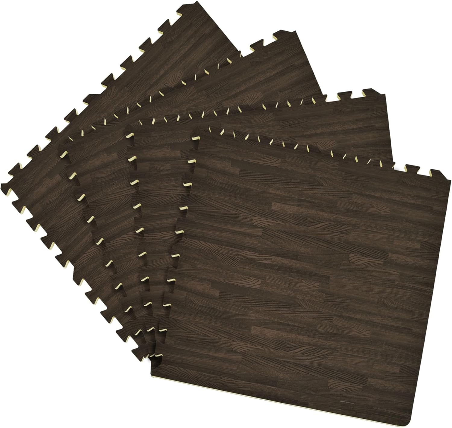 ACHIM 24-Inch Interlocking Anti-Fatigue Foam Floor Tiles, 4 Tiles - 24" x 24", Charcoal - DIY Floor Padding for Home Exercise Mat, Kids Play Area & More Durable EVA Foam Home Decor