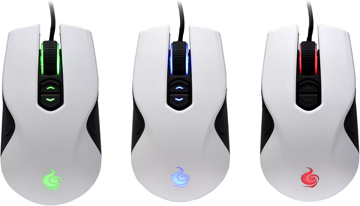 CM Storm Recon - Ambidextrous 4000 DPI Gaming Mouse with Multicolor LEDs for Left and Right Handed Users (White)
